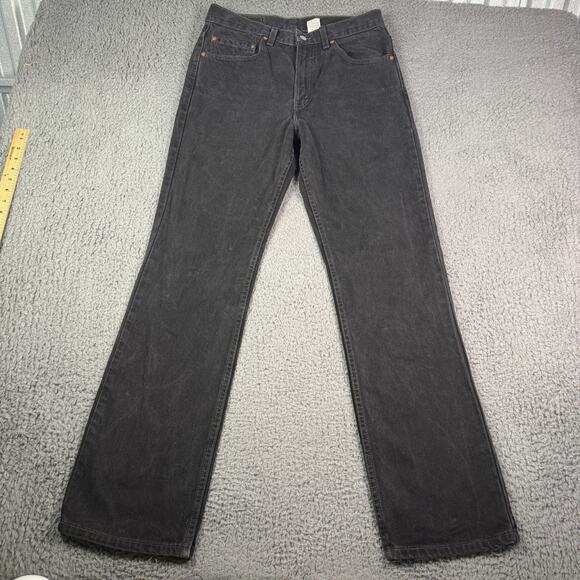 Vintage Levi’s 517 Jeans Mens 32x32 Black Faded Bootcut Western USA Made 90s - Picture 5 of 13
